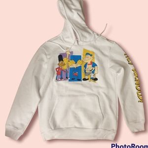 Nickelodeon Hey Arnold! Hoodie Pullover Sweatshirt Top M NWOT